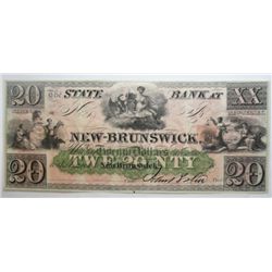 New Brunswick N J broken bank note   nice CU