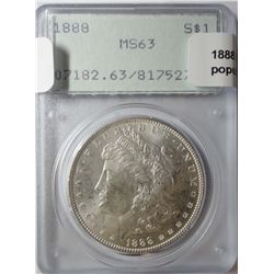 1888 Morgan $ PCGS63