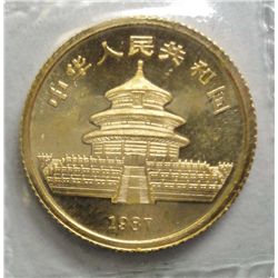 1987  1/10 th oz. gold Panda