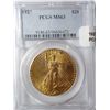 Image 1 : 1927 $20 GOLD ST. GAUDENS PCGS MS-63