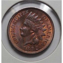 1892 Indian penny  MS64R/B about 1/2 and 1/2