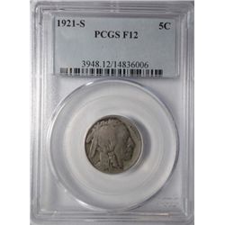 1921S Buffalo nickel  solid date and mint mark
