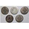 Image 2 : 5 CC Seated Liberty dimes  AG