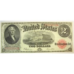 1917 $2 legal tender note  AU/CU