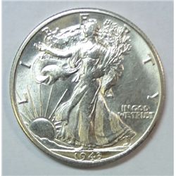 1943-S WALKING LIBERTY HALF NICE HIGH END GEM BU