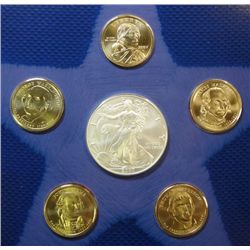 2007 & 2008 U.S. MINT ANNUAL UNC. DOLLAR SETS