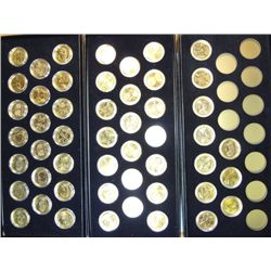 24 Kt. GOLD PLATED STATE QUARTER SET, 1999-03