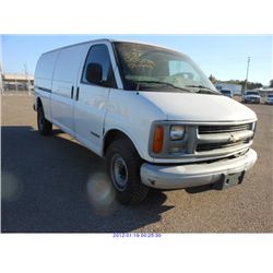 2001 - CHEVROLET EXPRESS 3500
