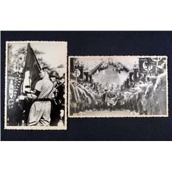LOT OF 2 GERMAN NAZI ADOLF HITLER ARCHIVE PHOTOS