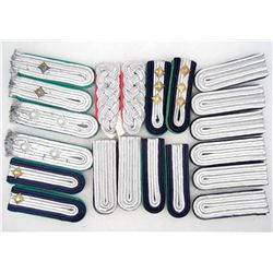 LOT OF 10 PAIRS OF GERMAN NAZI ARMY OFFICER SHOULDER BOARDS