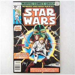 1977 STAR WARS NO. 1 COMIC BOOK - MARVEL COMICS - 30 CENT COVER