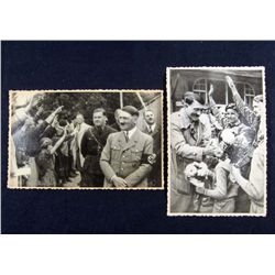 LOT OF 2 GERMAN NAZI ADOLF HITLER ARCHIVE PHOTOS