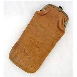 OLD WEST WELLS FARGO AND COMPANY EXPRESS SAN FRANCISCO LEATHER COIN PURSE