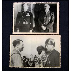 LOT OF 2 GERMAN NAZI ADOLF HITLER ARCHIVE PHOTOS