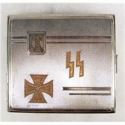 GERMAN NAZI SS IRON CROSS CIGARETTE CASE