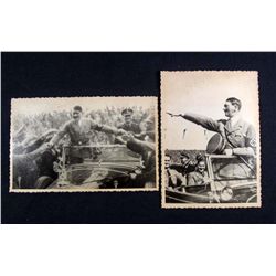 LOT OF 2 GERMAN NAZI ADOLF HITLER ARCHIVE PHOTOS