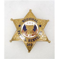OBSOLETE REGINAL PATROL SERVICES NO. 160 POLICE LAW BADGE