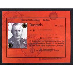 GERMAN NAZI ID DOCUMENT W/ PHOTO - AUSWEIS