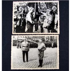 LOT OF 2 GERMAN NAZI ADOLF HITLER ARCHIVE PHOTOS