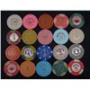 Image 2 : LOT OF 20 OBSOLETE NEVADA CASINO GAMBLING POKER CHIPS