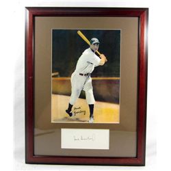 HANK GREENBERG CUT SIGNATURE W/ PICTURE - FRAMED W/ COA