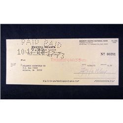 ZEPPO MARX SIGNED CHECK - MARX BROTHERS