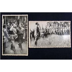 LOT OF 2 GERMAN NAZI ADOLF HITLER ARCHIVE PHOTOS