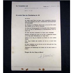 GERMAN NAZI SS DOCUMENT FOR A RING