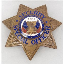 OBSOLETE SECURITY SPECIAL OFFICER POLICE LAW BADGE