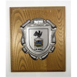 GERMAN NAZI NAVAL U-BOAT SUBMARINE UK KIEL WALL PLAQUE