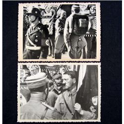 LOT OF 2 GERMAN NAZI ADOLF HITLER ARCHIVE PHOTOS