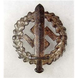 GERMAN NAZI SILVER SA BROWN SHIRTS SPORTS BADGE