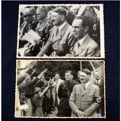 LOT OF 2 GERMAN NAZI ADOLF HITLER ARCHIVE PHOTOS