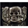 Image 1 : STERLING SILVER GERMAN NAZI SS ANTI - PARTISAN WARFARE RING