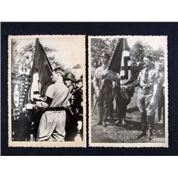 LOT OF 2 GERMAN NAZI ADOLF HITLER ARCHIVE PHOTOS