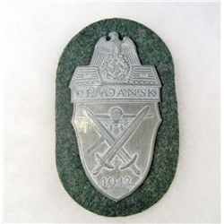 GERMAN NAZI ARMY DEMJANSK SLEEVE SHIELD