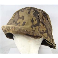 GERMAN NAZI SS MODEL 42 HELMET W/ OAK LEAF PATTERN B REVERSIBLE COVER