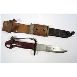 NORTH VIETNAMESE ARMY NVA VIET CONG VC ERA AK 47 MACHINE GUN BAYONET W/ SCABBARD