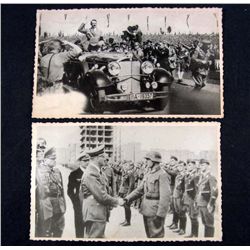 LOT OF 2 GERMAN NAZI ADOLF HITLER ARCHIVE PHOTOS