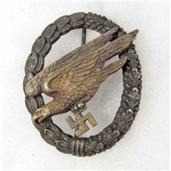 GERMAN NAZI LUFTWAFFE PARATROOPER FALLSCHIRMJAGER JUMP BADGE
