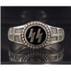 Image 1 : STERLING SILVER GERMAN NAZI SS ENAMELED RING