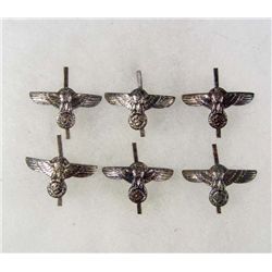 LOT OF 6 GERMAN NAZI WAFFEN SS - SA BROWN SHIRT DAGGER HANDLE EAGLES