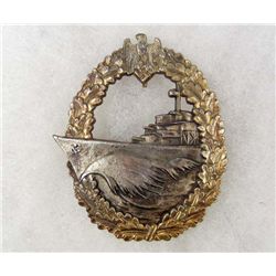 GERMAN NAZI KRIEGSMARINE DESTROYER BADGE