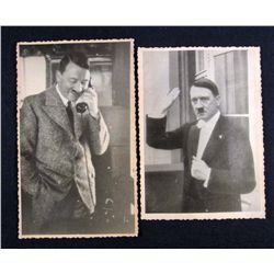 LOT OF 2 GERMAN NAZI ADOLF HITLER ARCHIVE PHOTOS