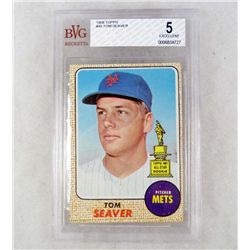 1968 TOPPS TOM SEAVER NO. 45 BASEBALL CARD - BVC 5 EXCELLENT