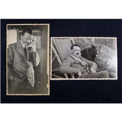 LOT OF 2 GERMAN NAZI ADOLF HITLER ARCHIVE PHOTOS