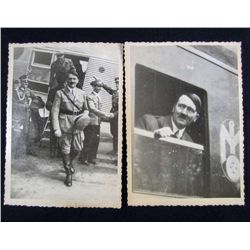 LOT OF 2 GERMAN NAZI ADOLF HITLER ARCHIVE PHOTOS