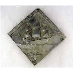 GERMAN NAZI NSKK MOTOR BRIGADE NORDSEE PLAQUE