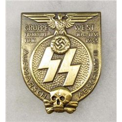 GERMAN NAZI WAFFEN SS 1934 FRANKFURT BADGE