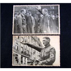 LOT OF 2 GERMAN NAZI ADOLF HITLER ARCHIVE PHOTOS